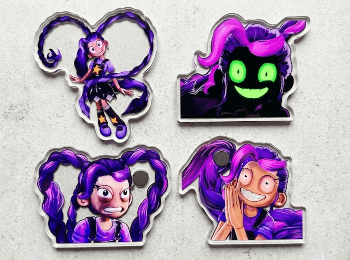 Expression Magnet Set — Lily Lovebraids fan merch concept