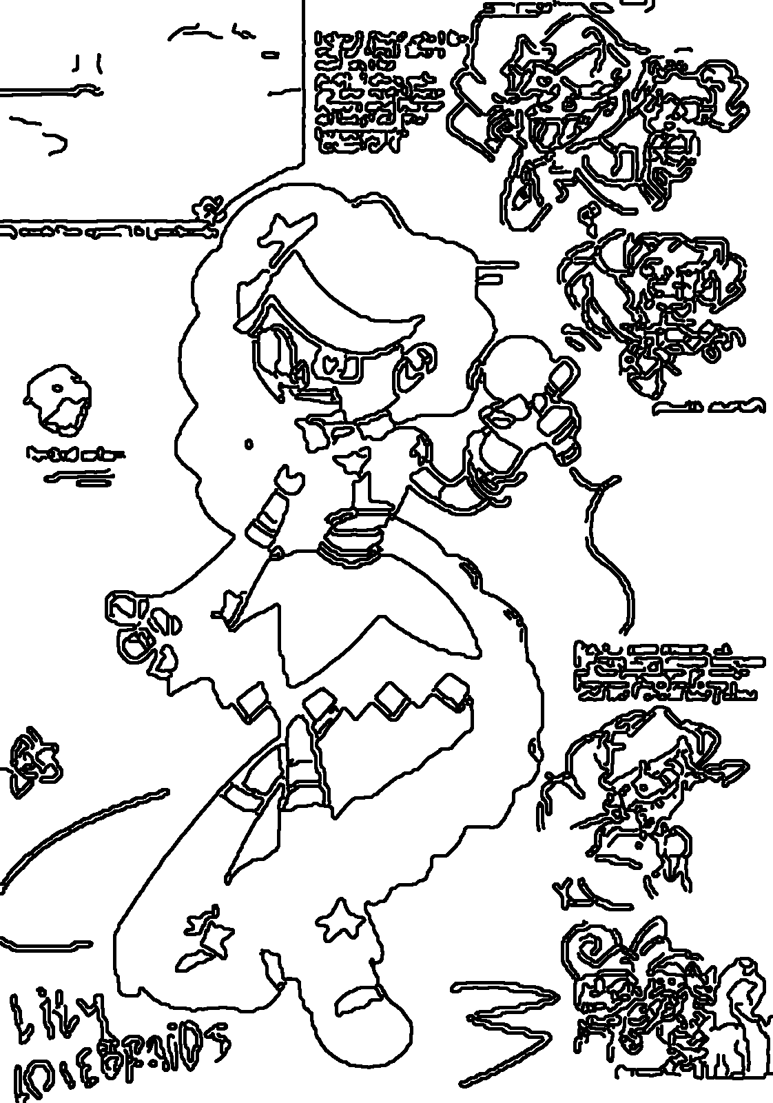 Sketchbook Sheet Lily Lovebraids coloring page